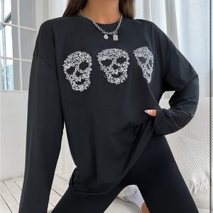 Floral Skulls/Halloween shirt